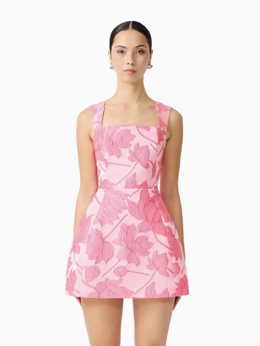 Dionne Tulip Mini Dress in Pink