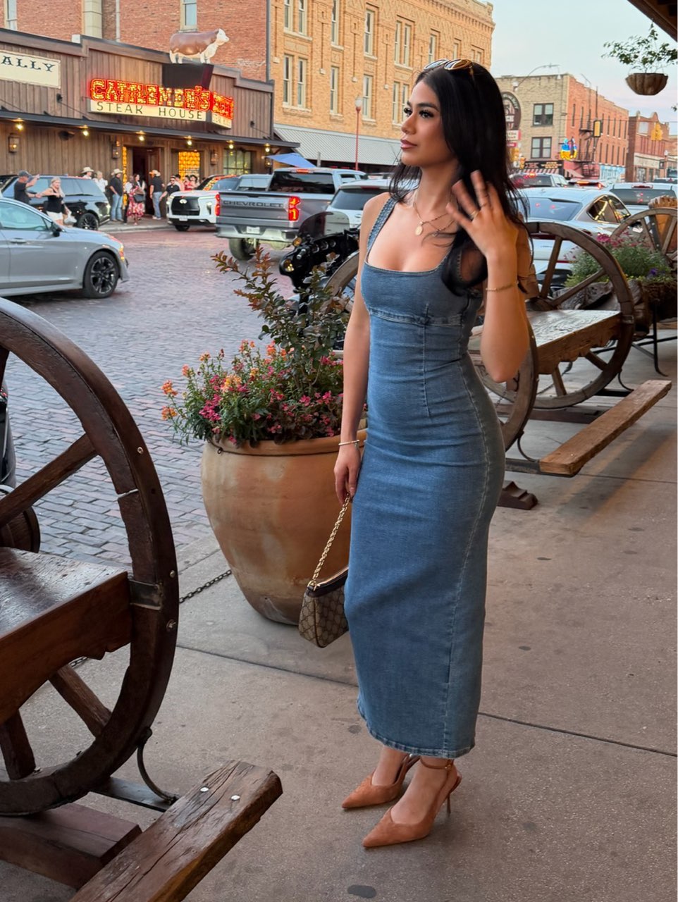 Denim Midi Dress