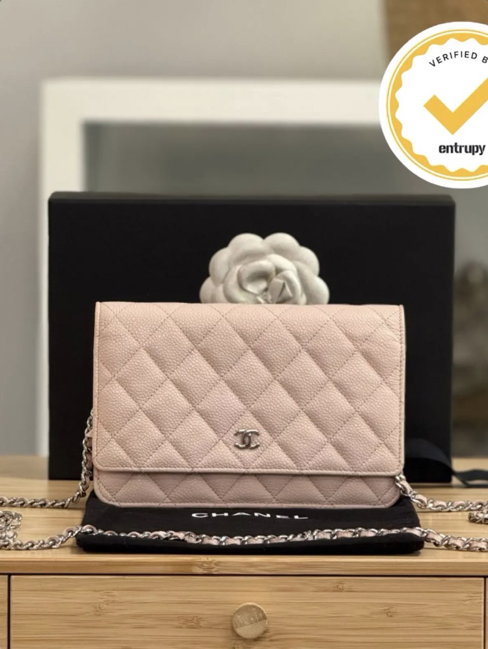 Chanel Quilted Wallet on Chain