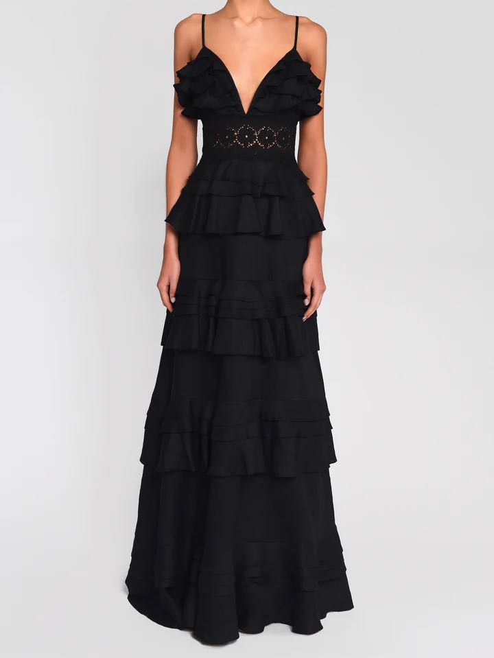 Tiered ruffle dress