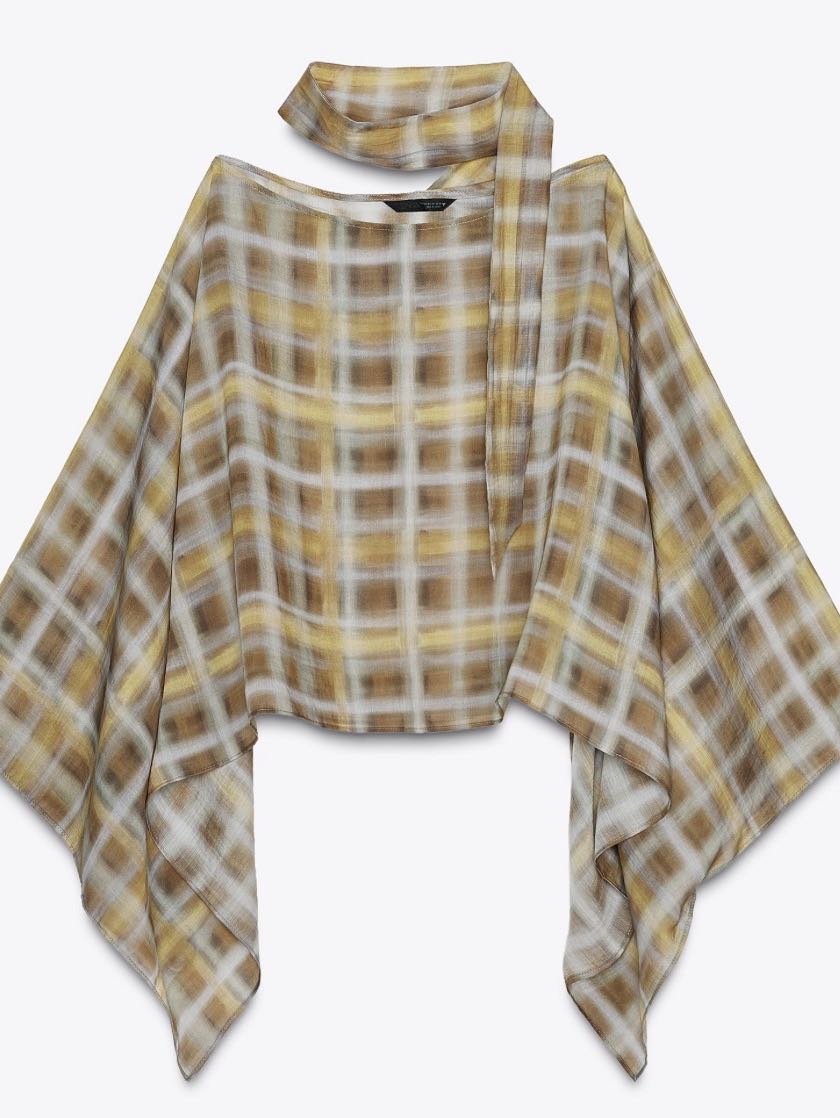 Zara Scarf Cape Top