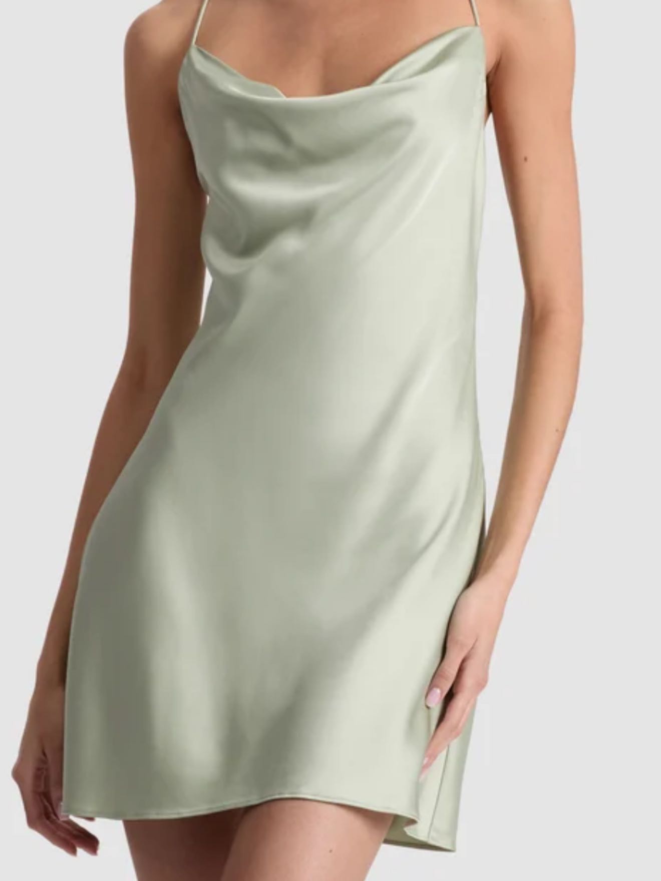Green Slip Dress