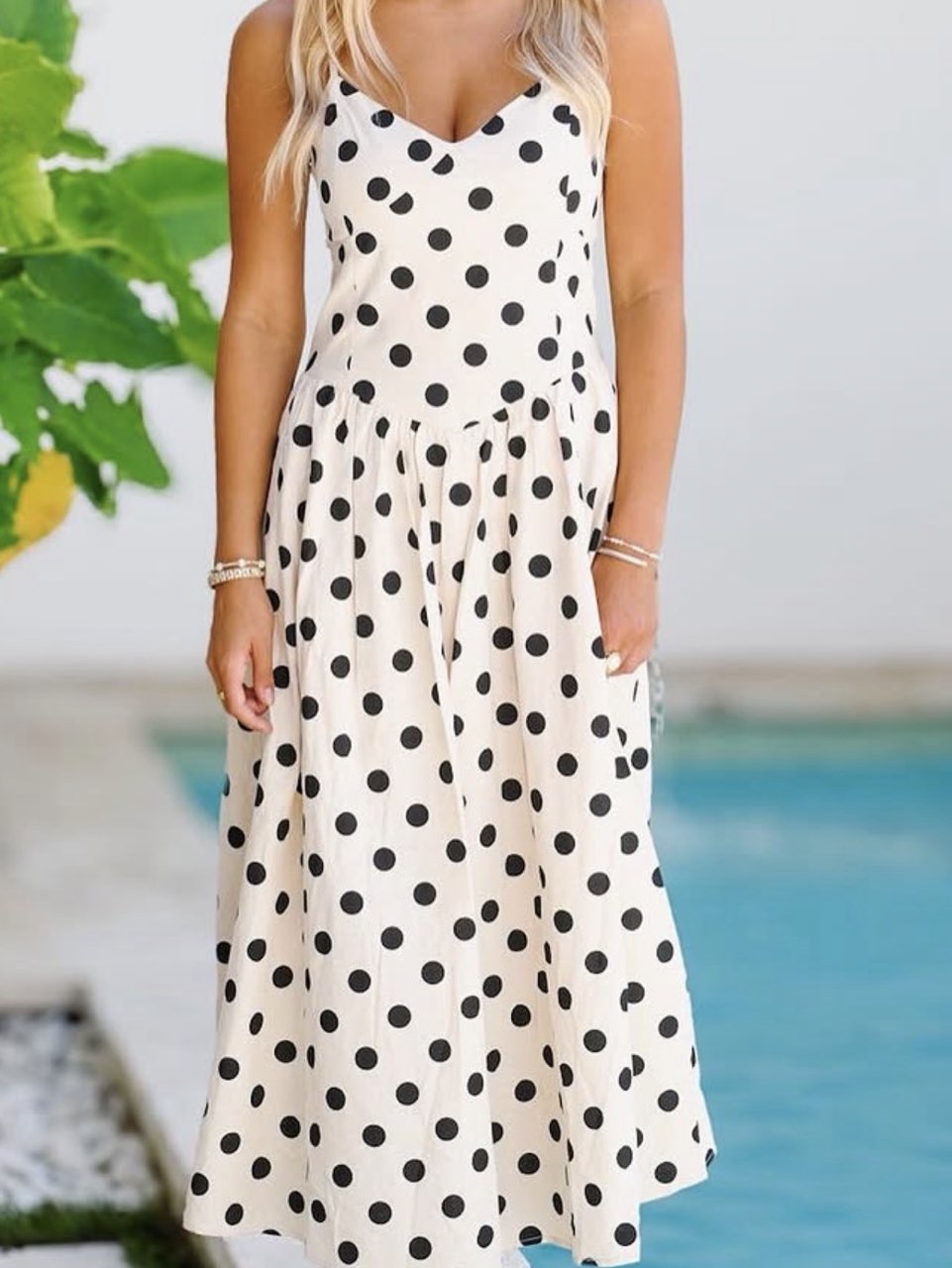 Polka Dot Midi Dress