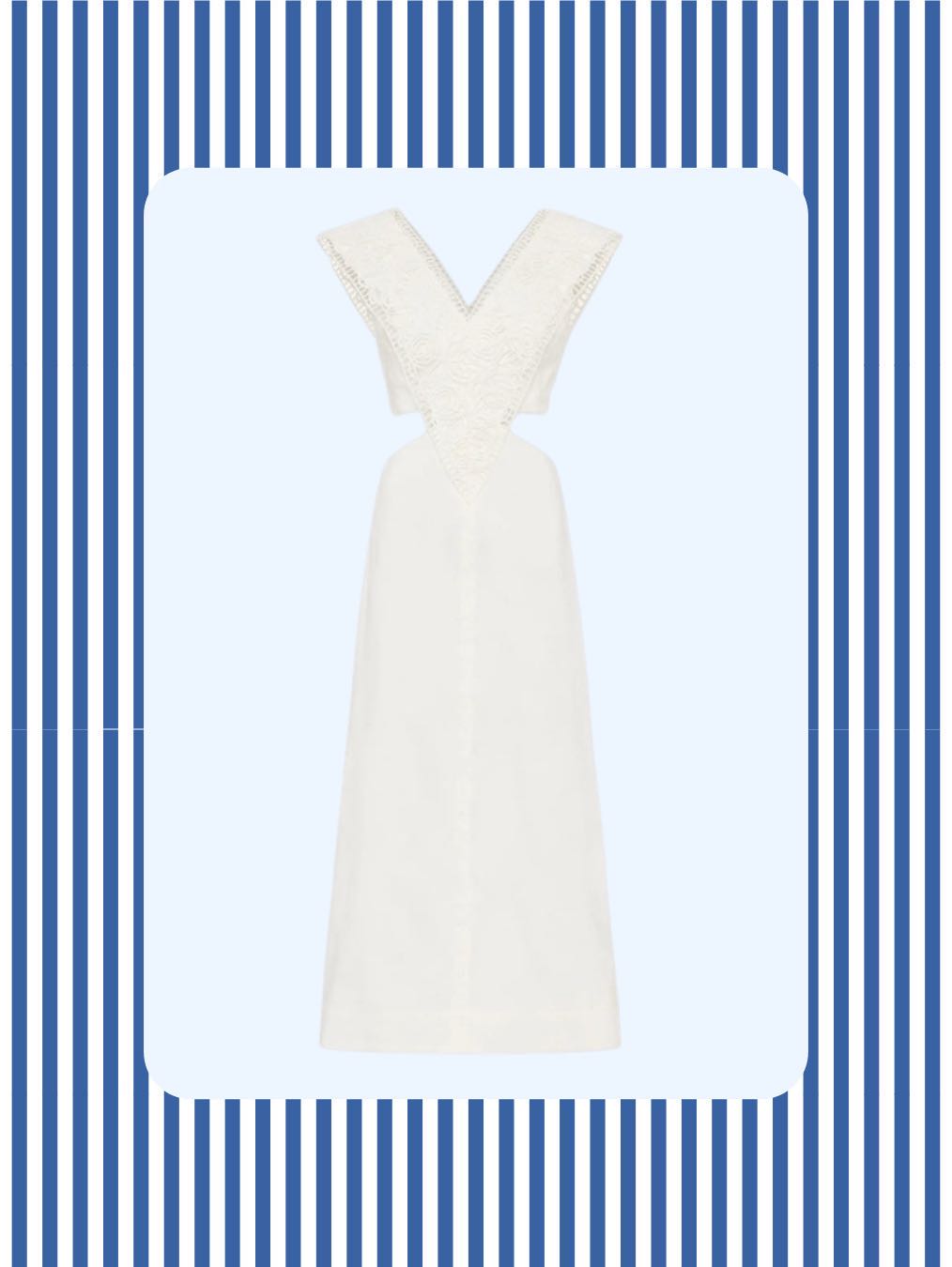 White Lace Midi Dress
