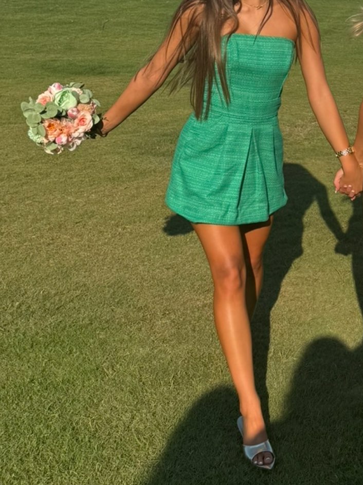 Strapless Tweed Mini dress