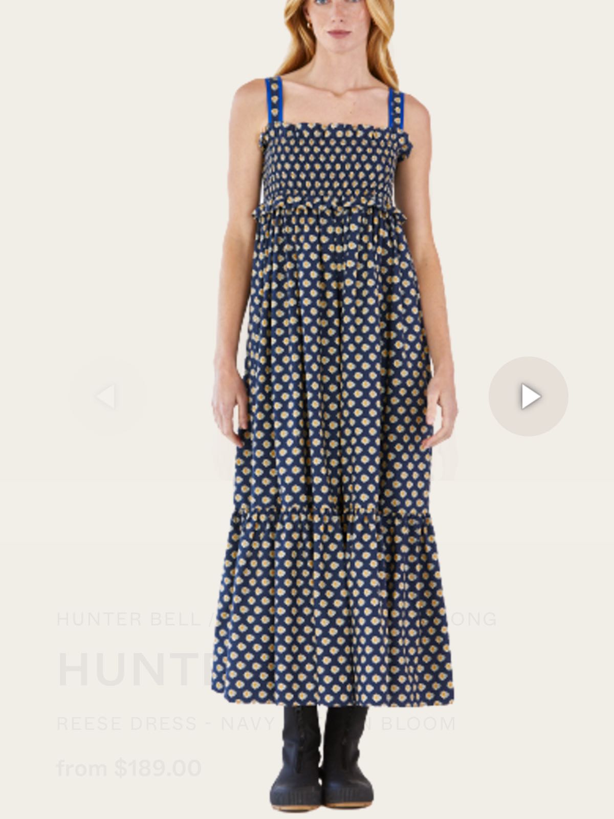 Hunter Bell Blue Maxi Dress