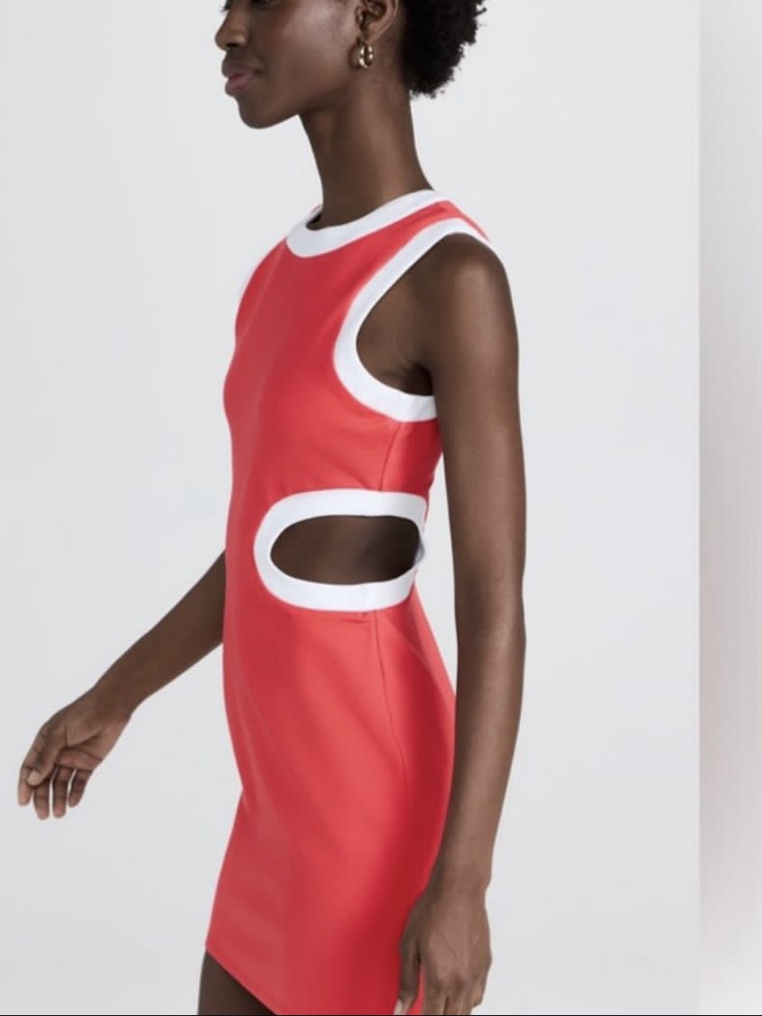 Red Cutout Mini Dress