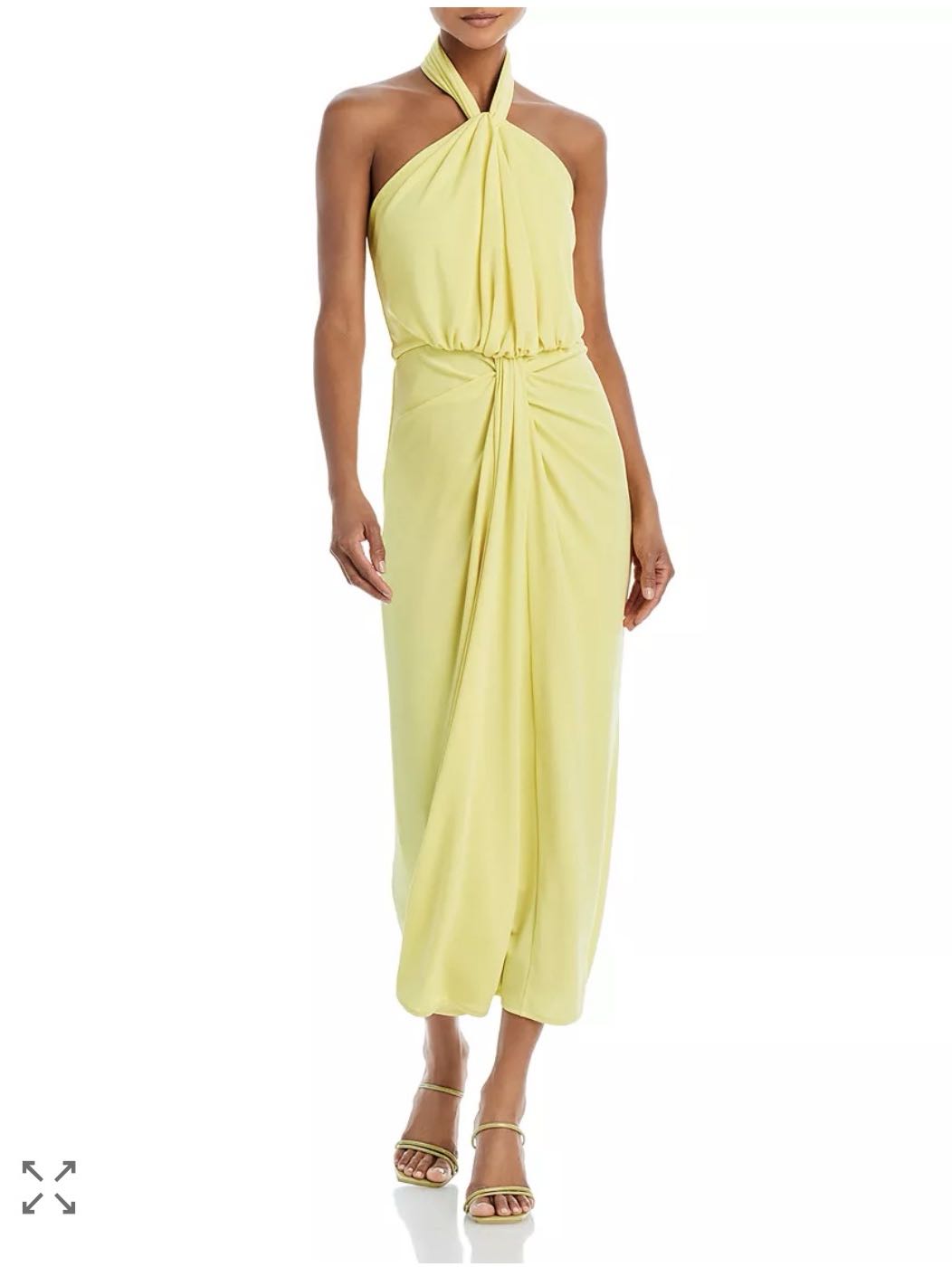 Kaily Twist Halter Midi Dress