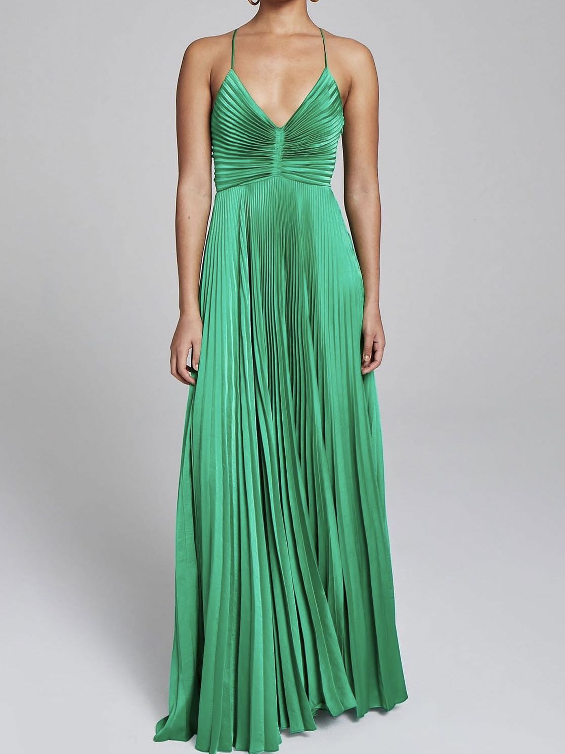 Green formal dress