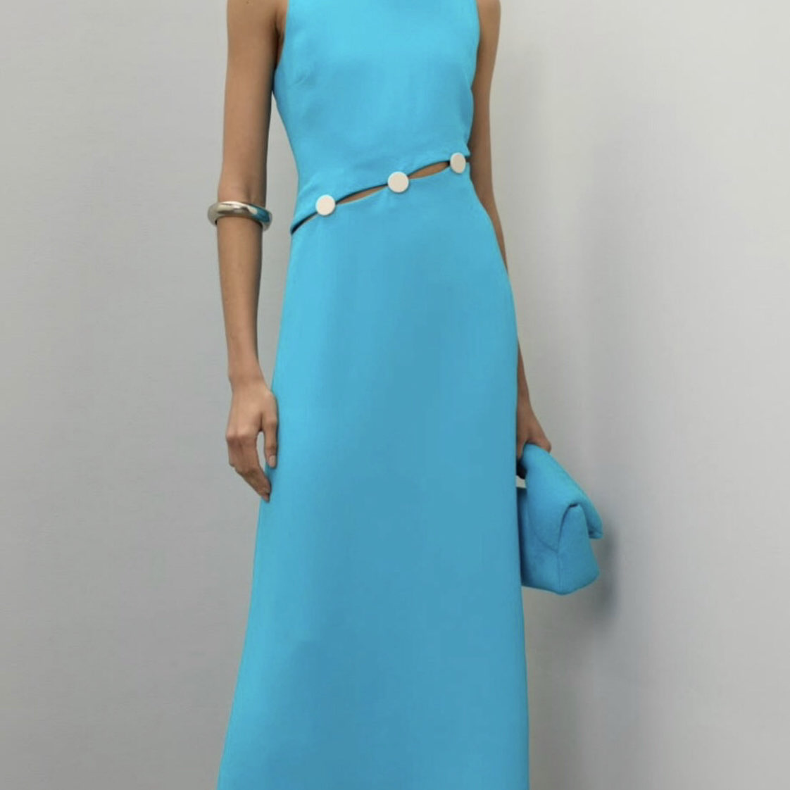 Simon miller Turquoise Cut-Out Midi Dress