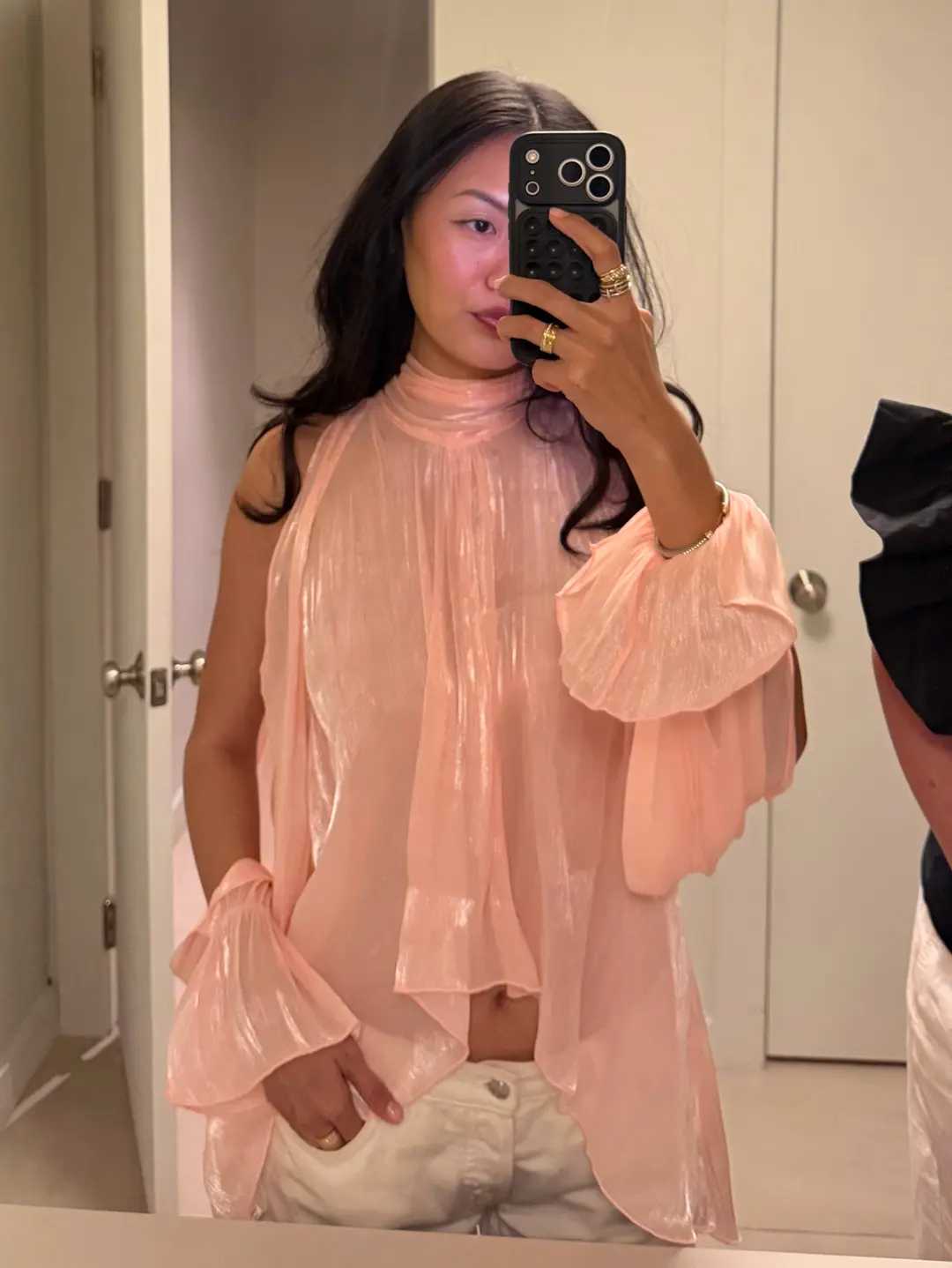 Revolve Pink Top Blouse