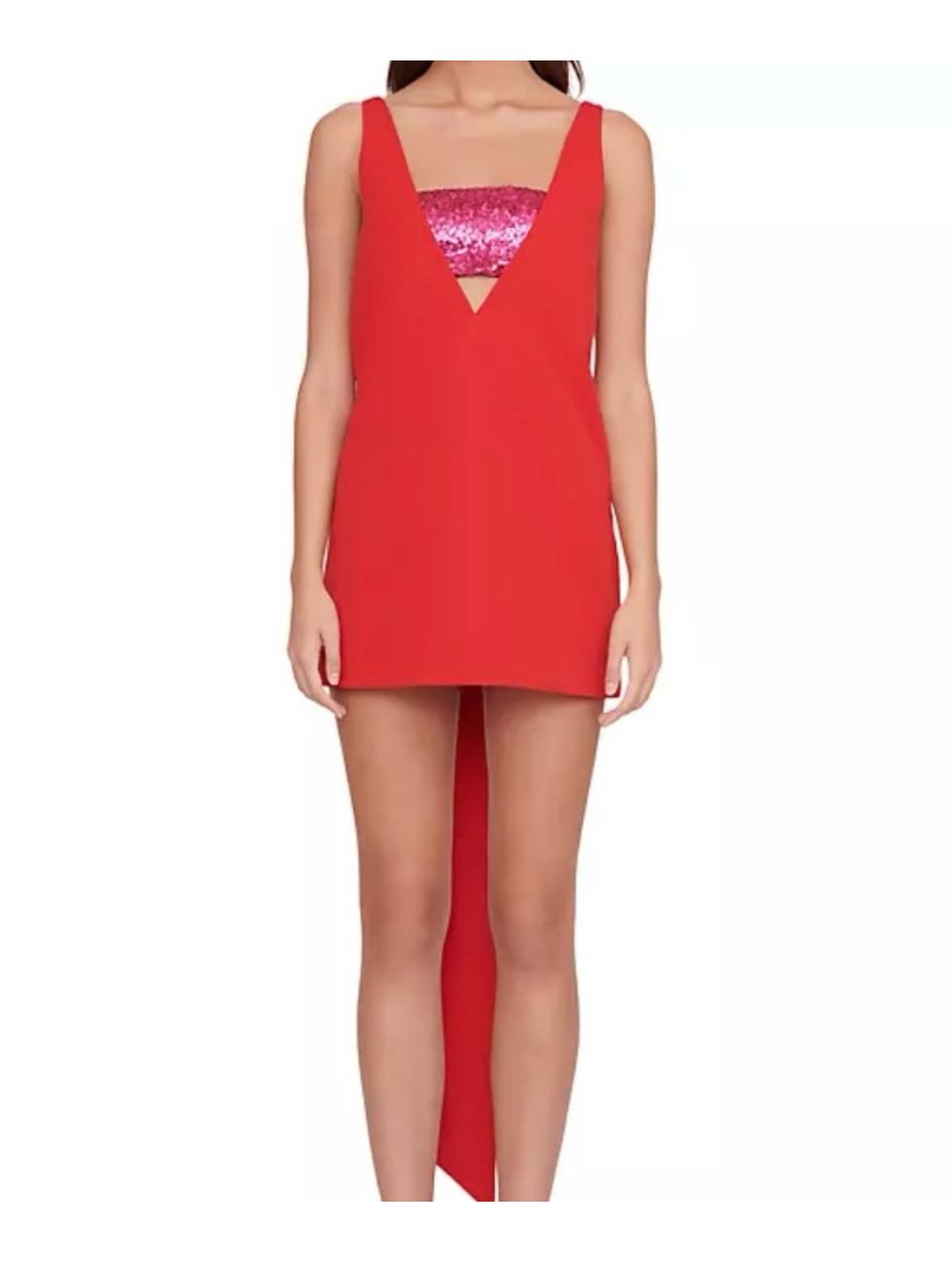 Irie V-Neck Bow mini dress