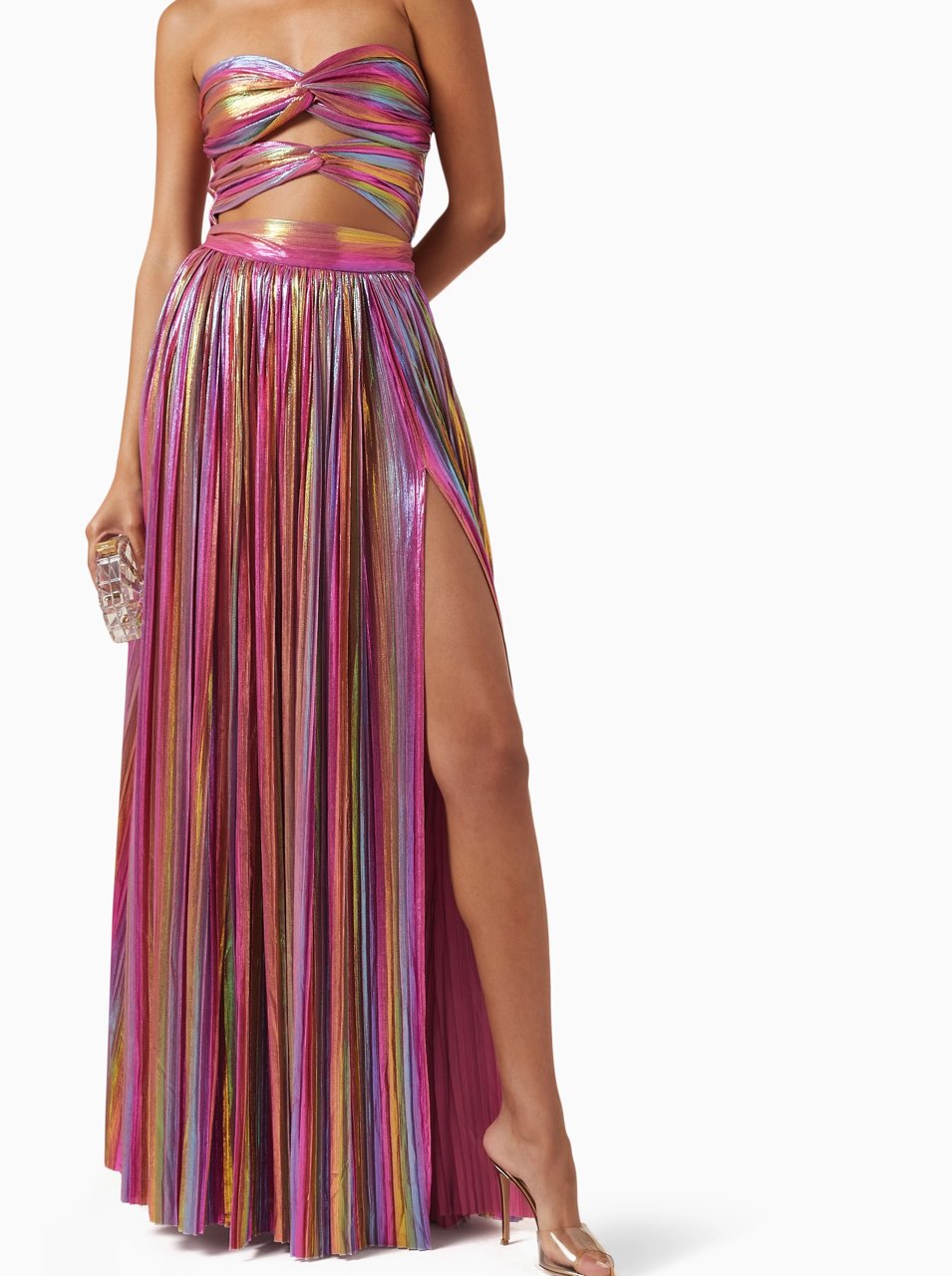 BRONX & BANCO Valerie Metallic Gown