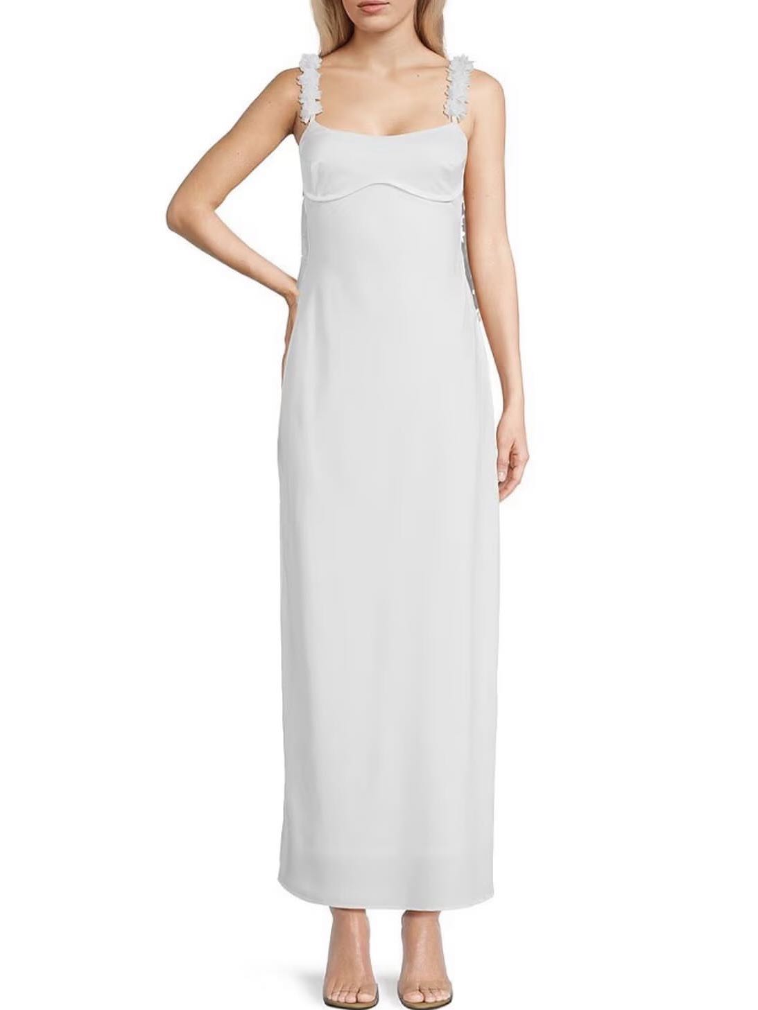 Satin White Maxi Gown