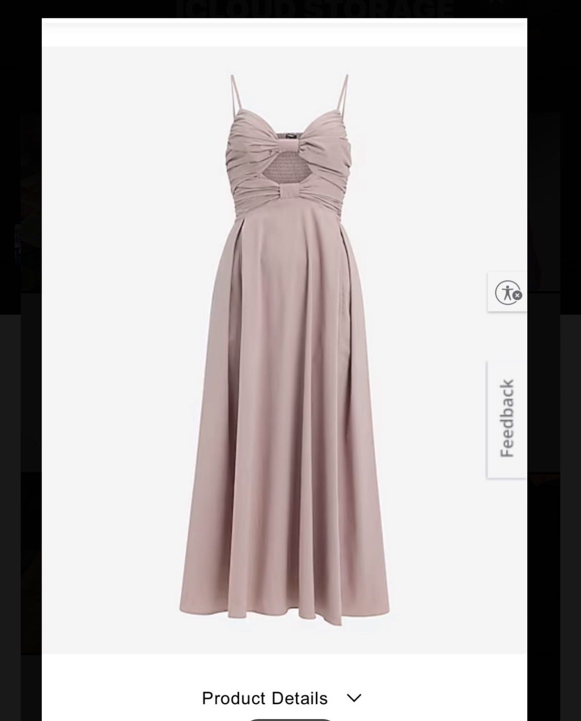 White Sleeveless Bow Cutout Midi Dress