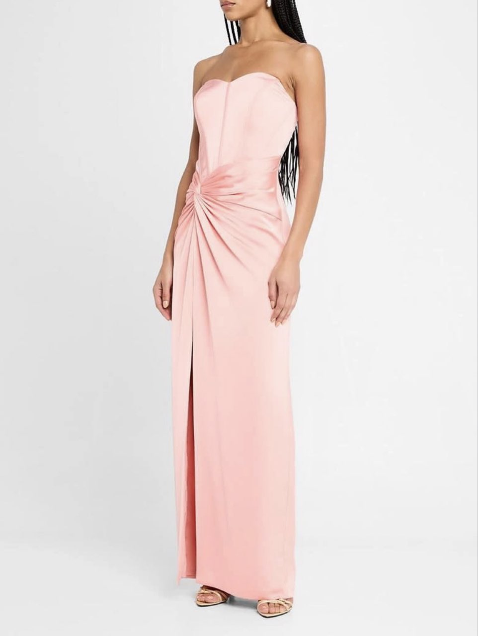 Strapless Pink Evening Gown