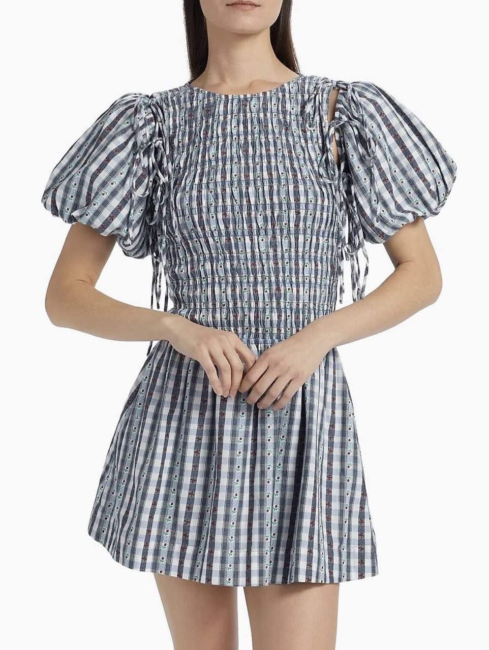 Damson Madder Becca Bubble Mini Dress