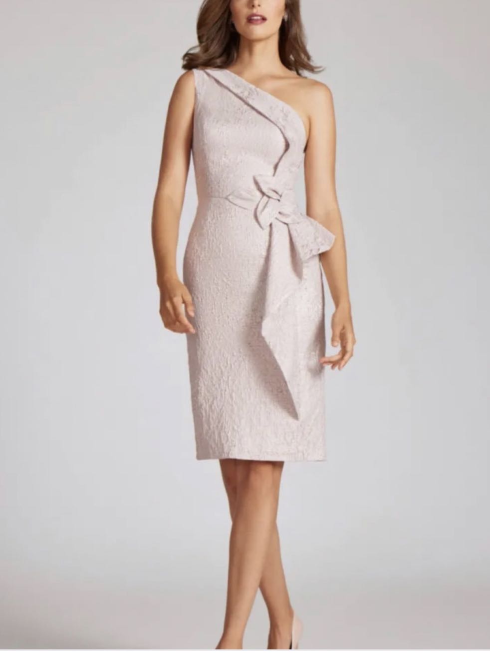 Asymmetric One-Shoulder Midi Dress