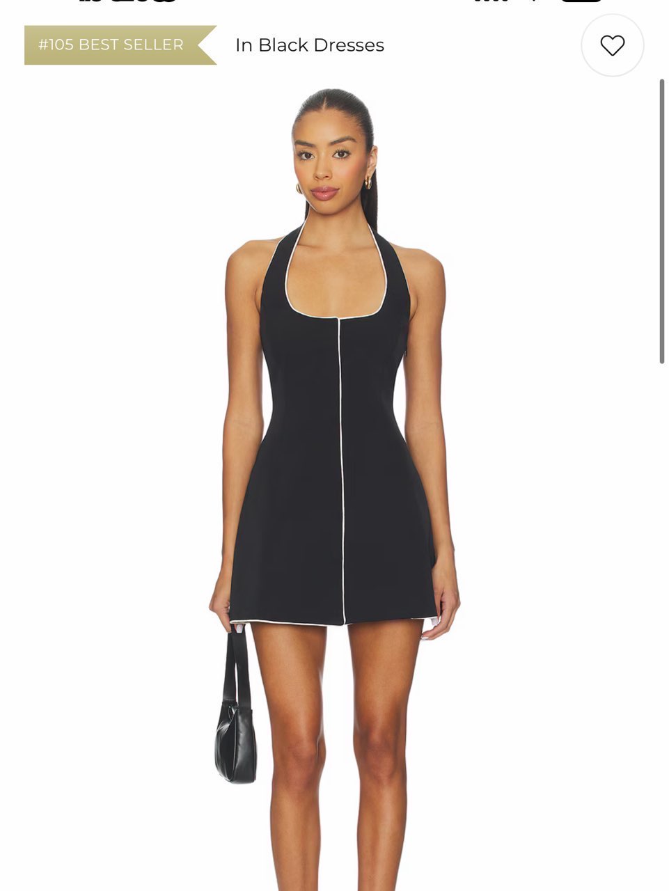 Black Halter Mini Dress