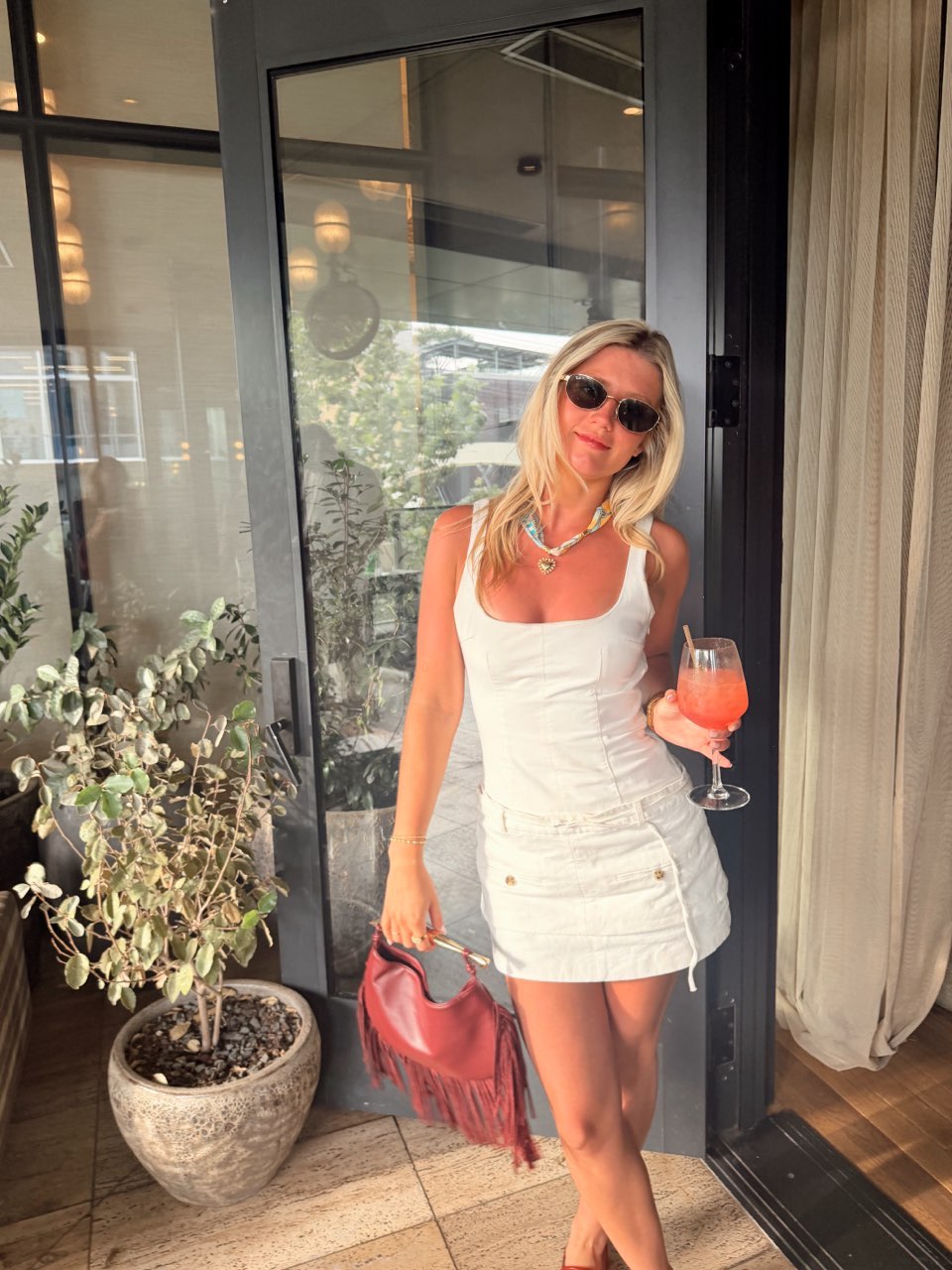 Zara white mini dress