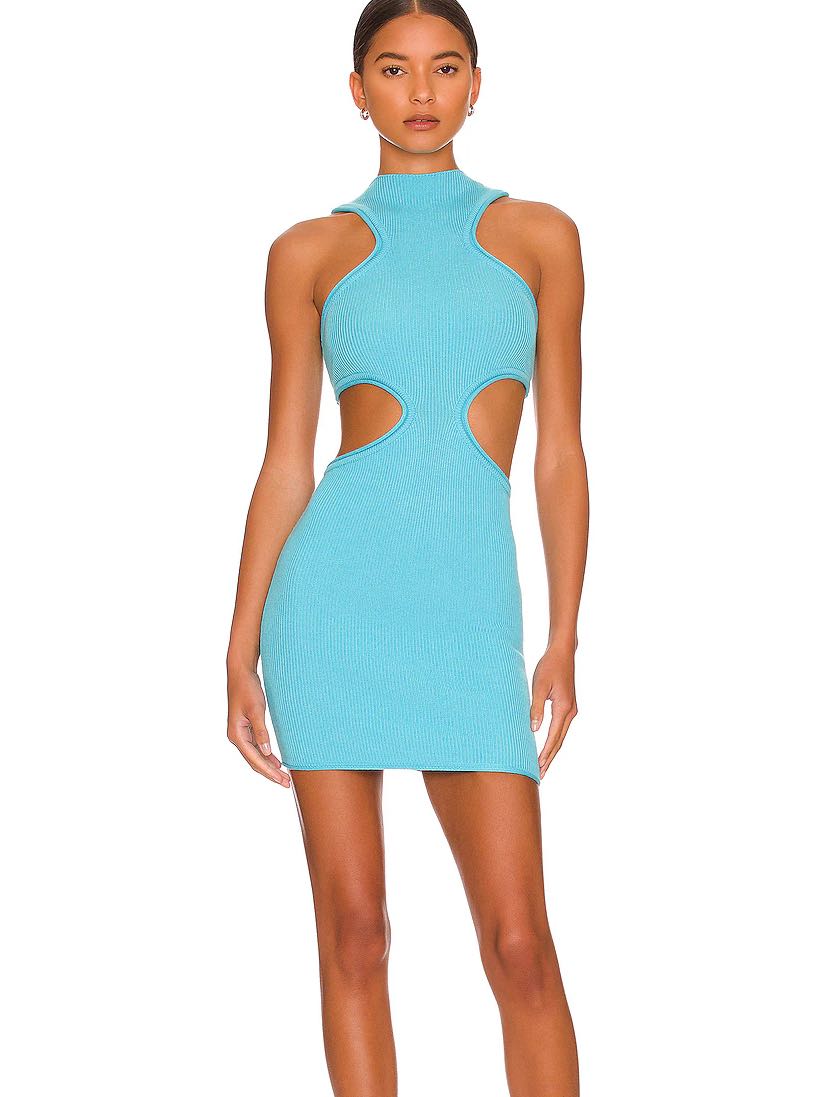 Ember Mock Neck Mini Dress