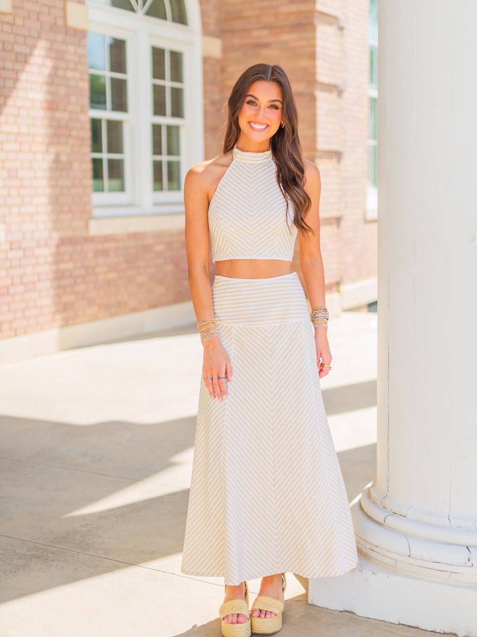 pants store striped set