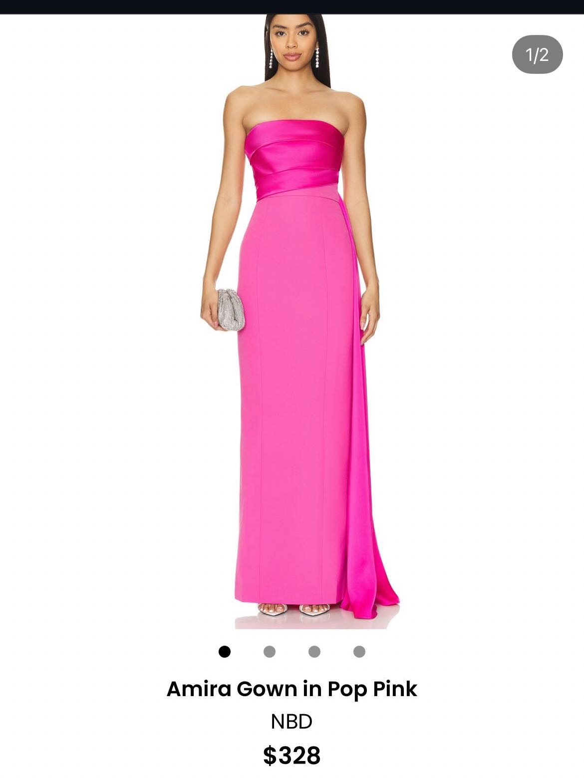 NBD Amira Gown Pop Pink