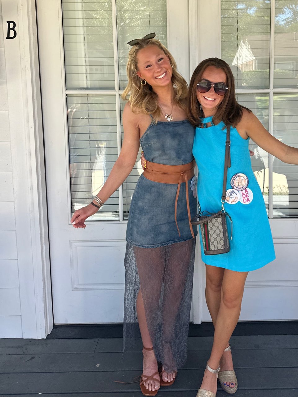 Denim gameday dress