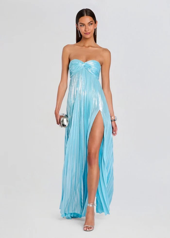 ZOA dress retrofete in Blue silver