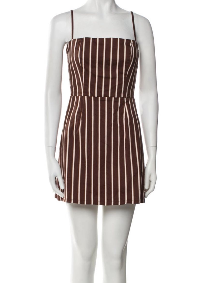 Striped mini dress