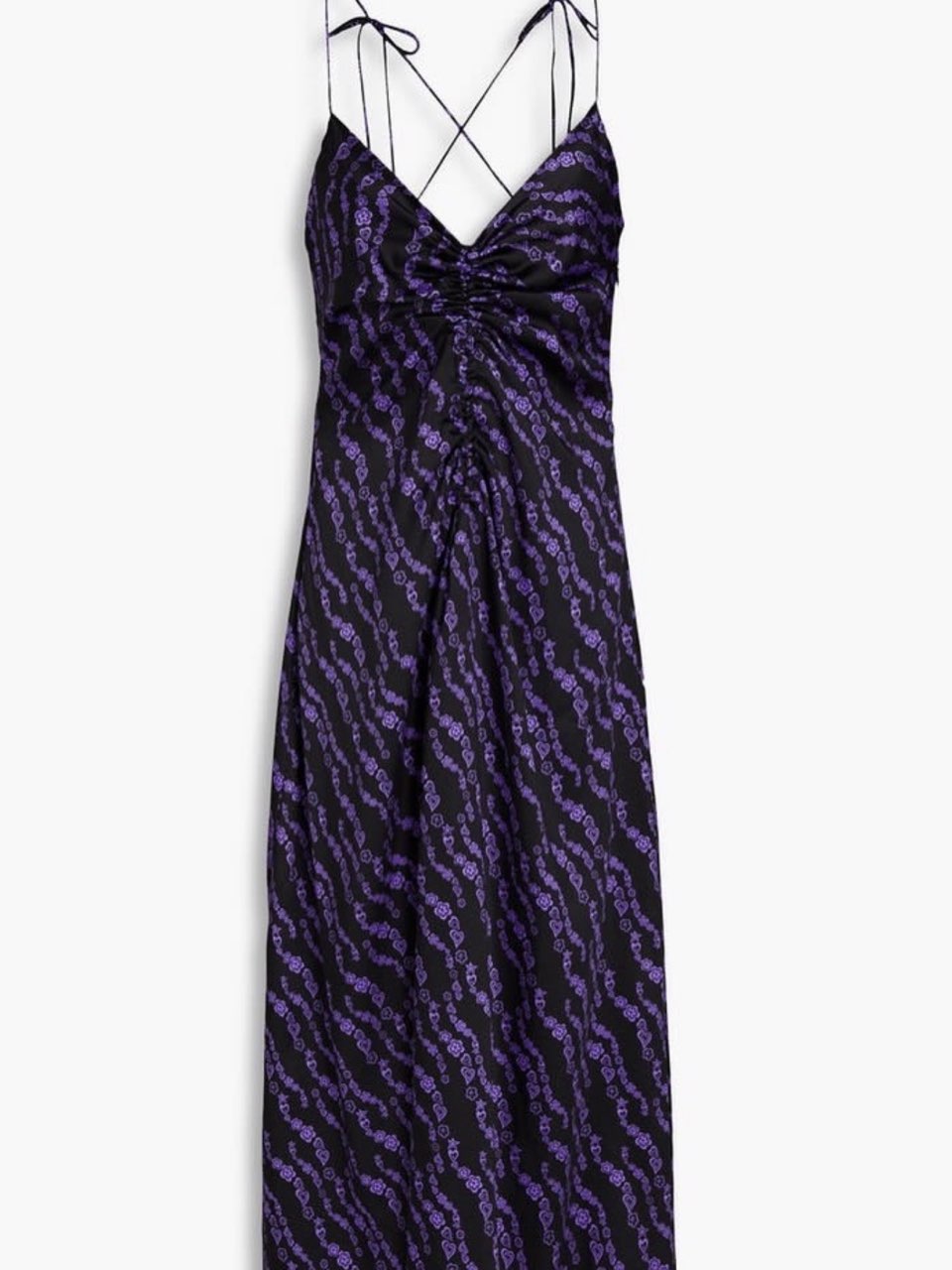 SANDRO twill midi slip