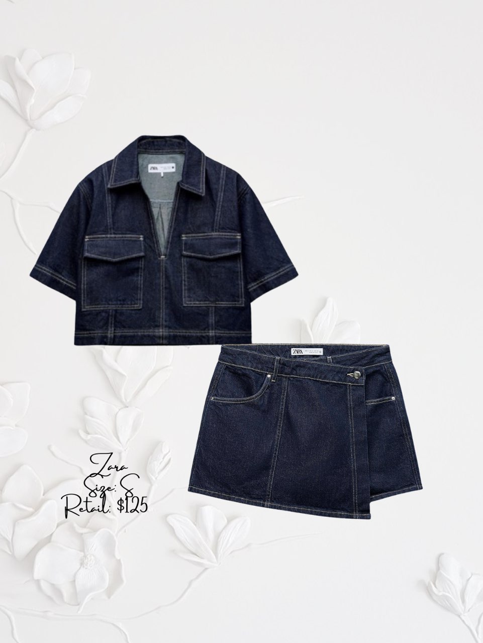 Dark Wash Denim Set