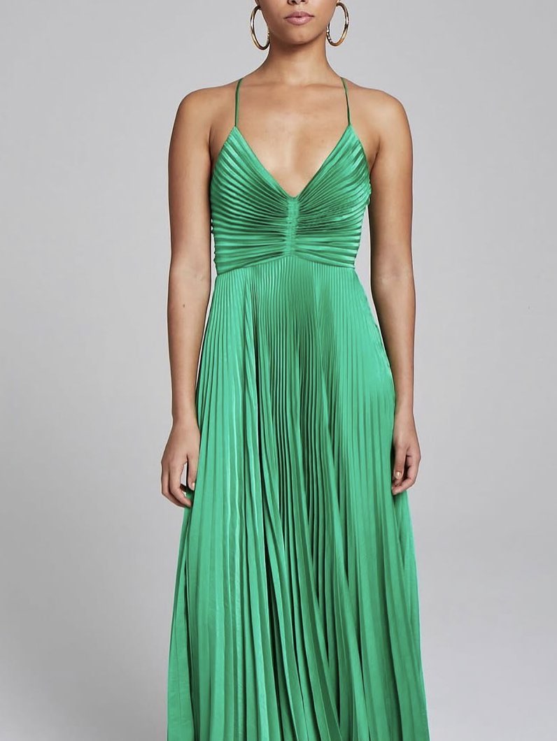 ALC aries dress in emerald