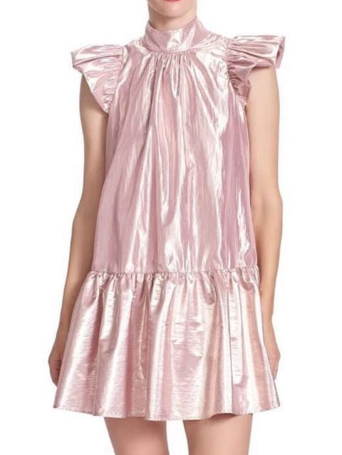 Pink mini dress