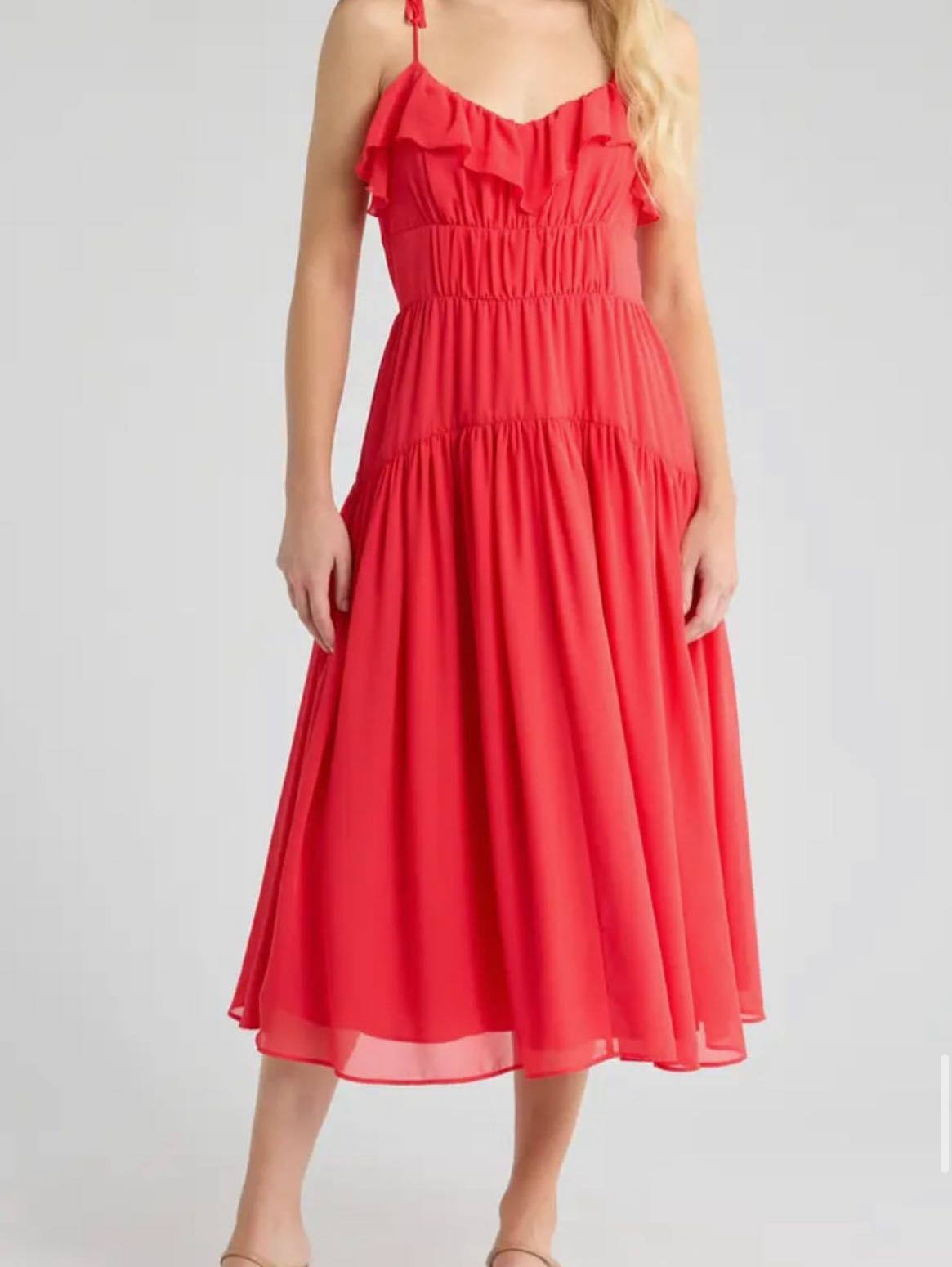 Socialite Red maxi dress