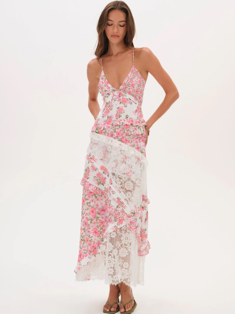 For Love and Lemons Rosalyn Maxi Dress