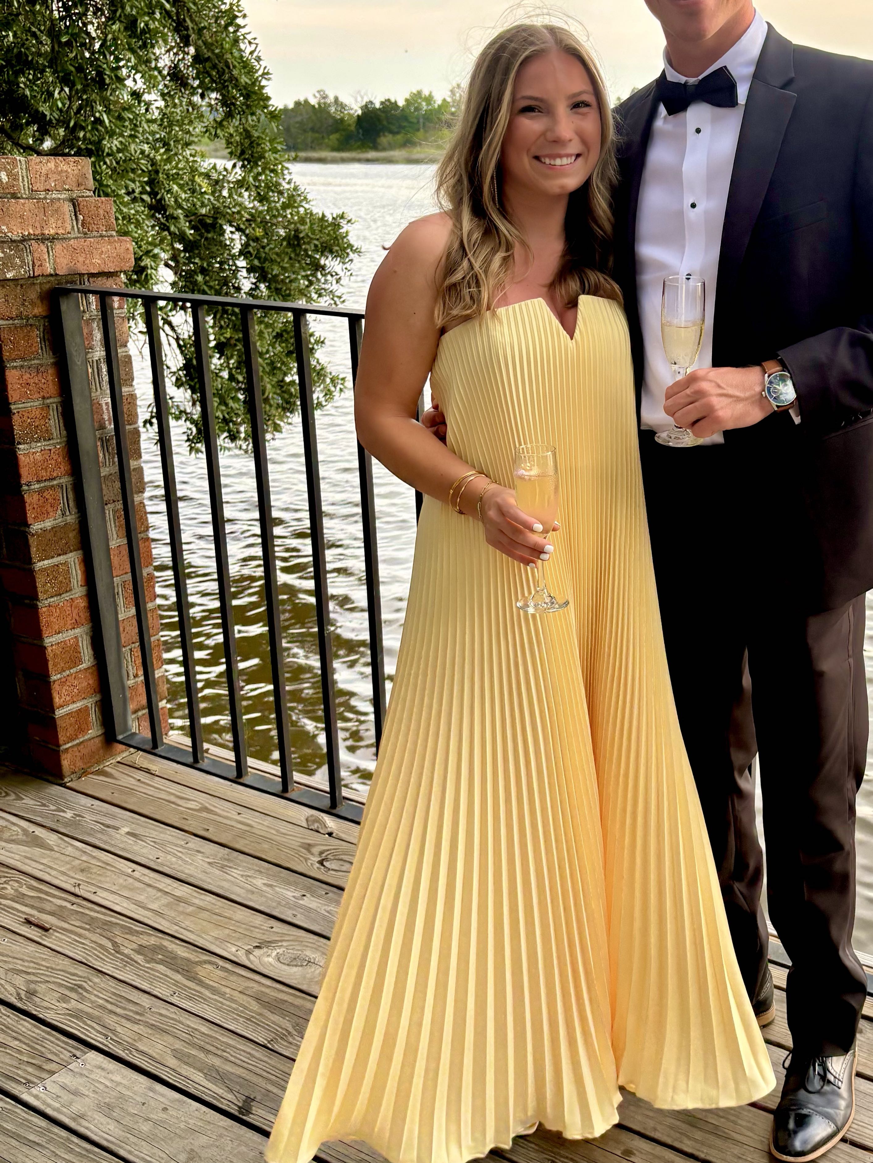 L'IDEE BLACK TIE GOWN YELLOW