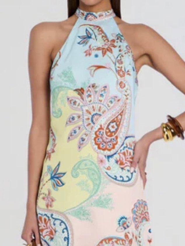 Hemant & Nandita Yuti Halter Mini Dress