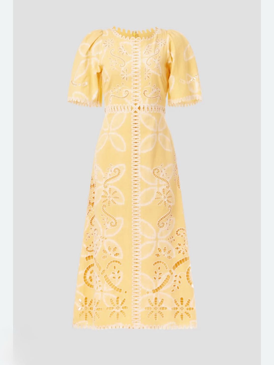 Sea New York yellow eyelet dress
