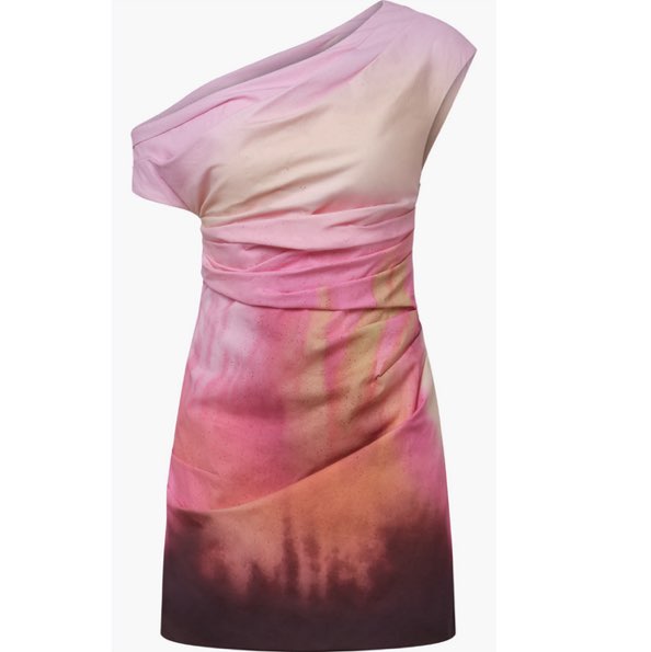 AMUR Asymmetrical mini dress
