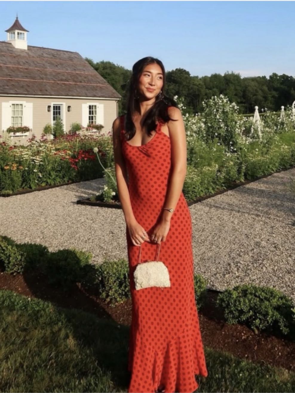 Red Polka Dot Maxi Dress
