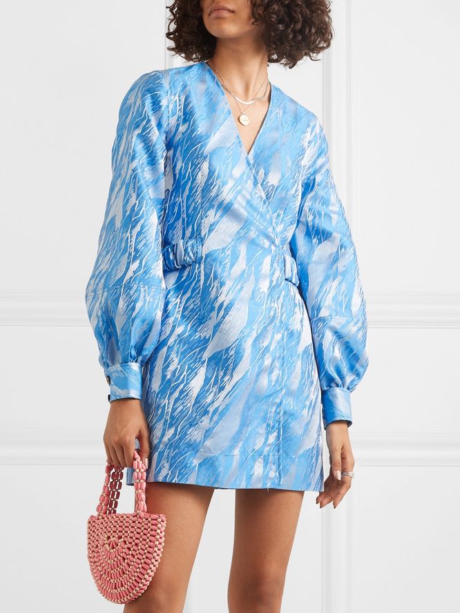 Ganni wrap dress