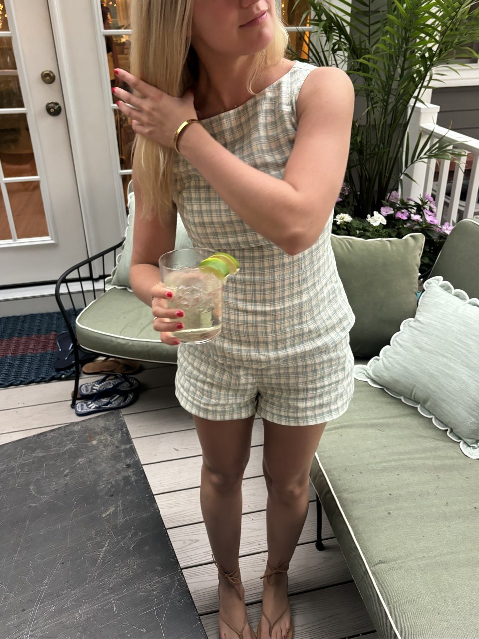 Reformation top and shorts set