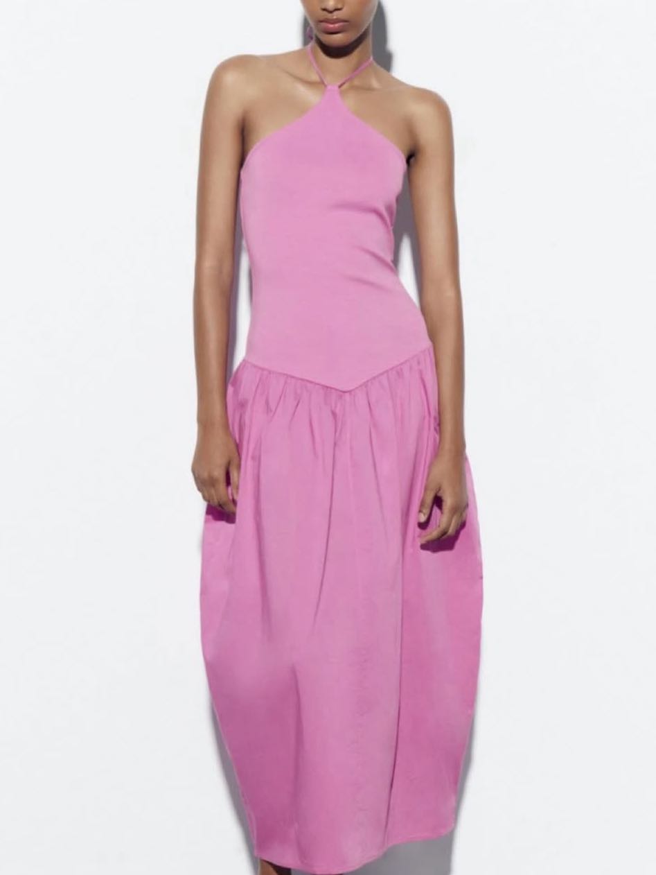 Pink Halter Dress