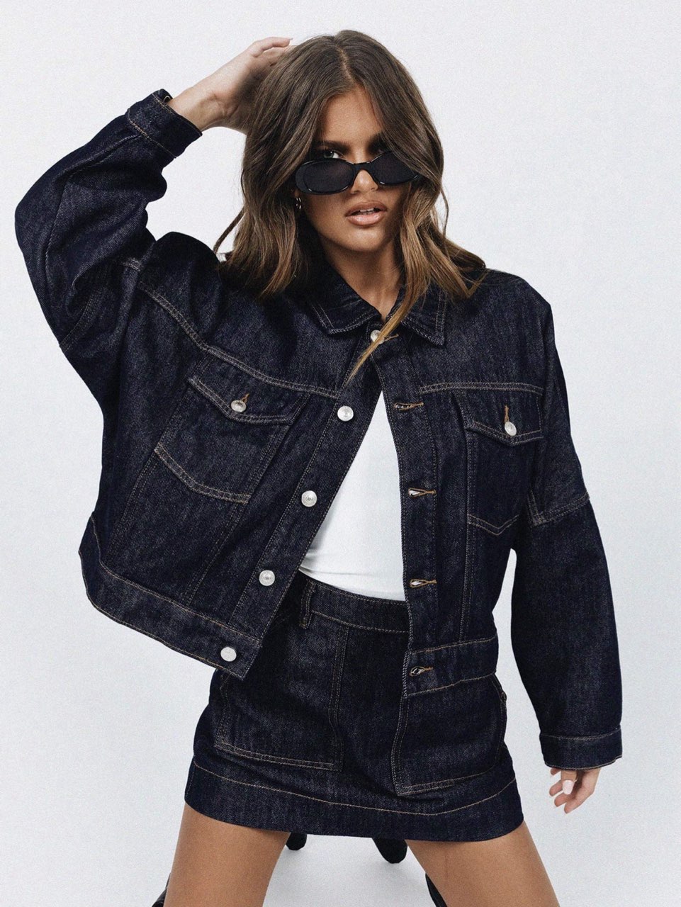 Dark Wash Denim Set