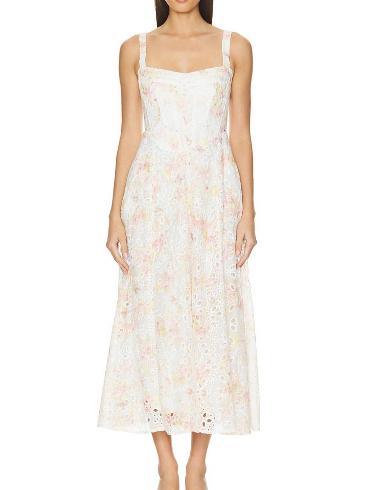 Lilah midi dress in sunny floral