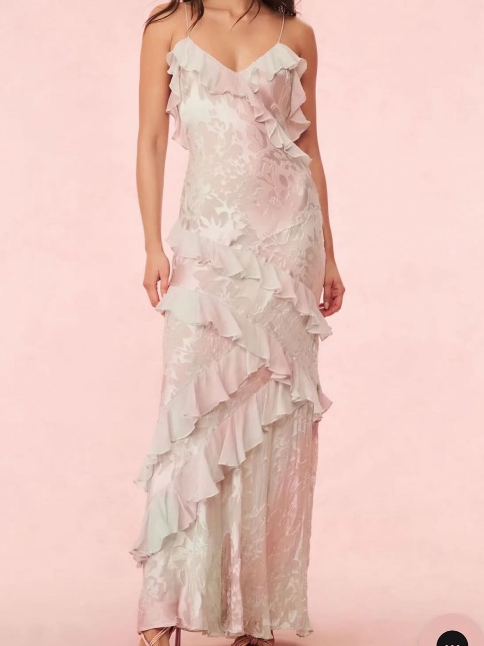 Loveshackfancy Rialto Pastel Ruffle Maxi Dress