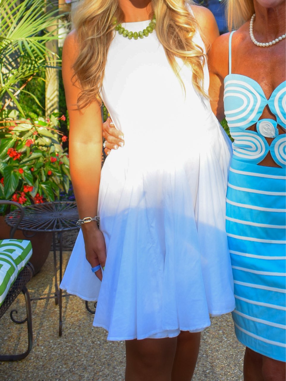White Sleeveless A-Line Dress