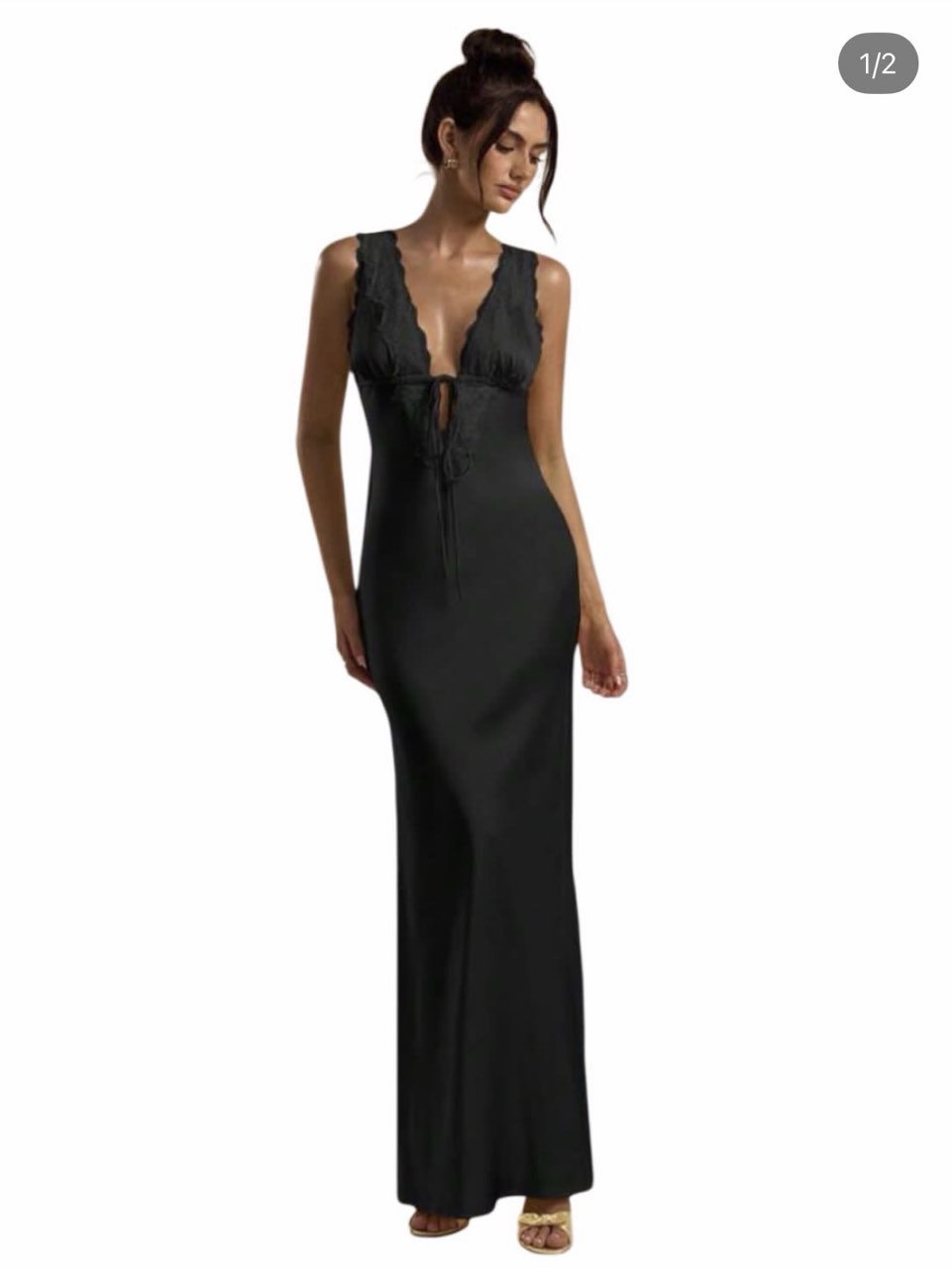 Black maxi dress