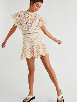 Yellow Floral Romper